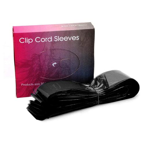 Copri Clip Cord Black 125pz